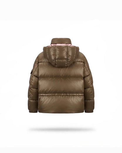Puffer jacket Green Abbaye Short Down