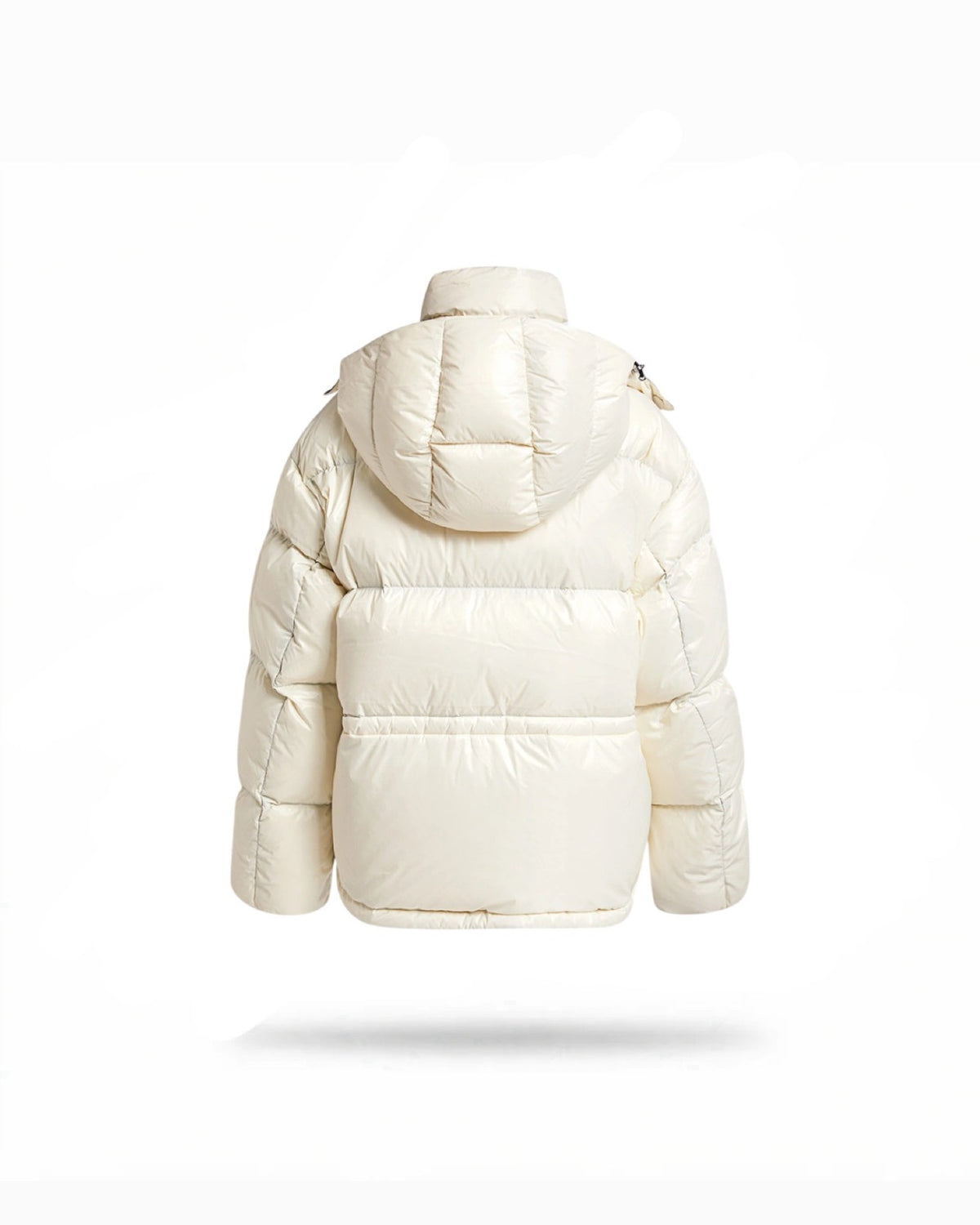 Puffer jacket white Abbaye Short Down
