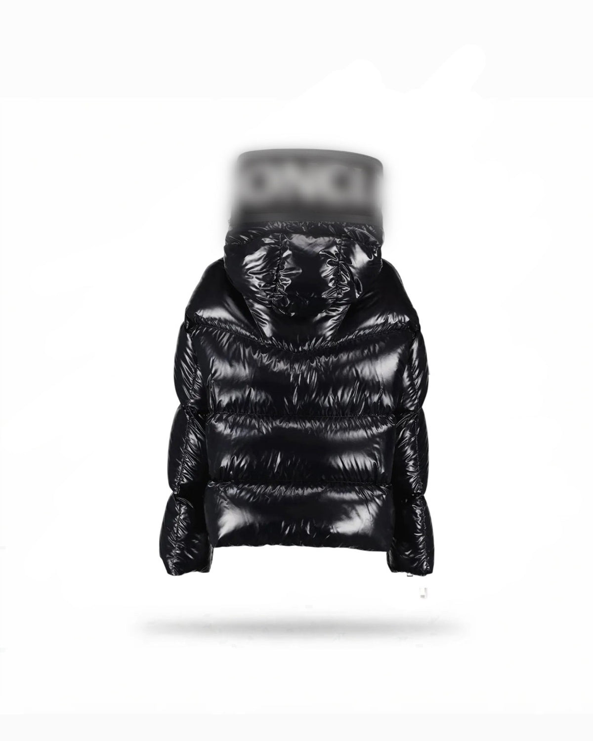 Puffer jacket Black Hooded Huppe Short Down