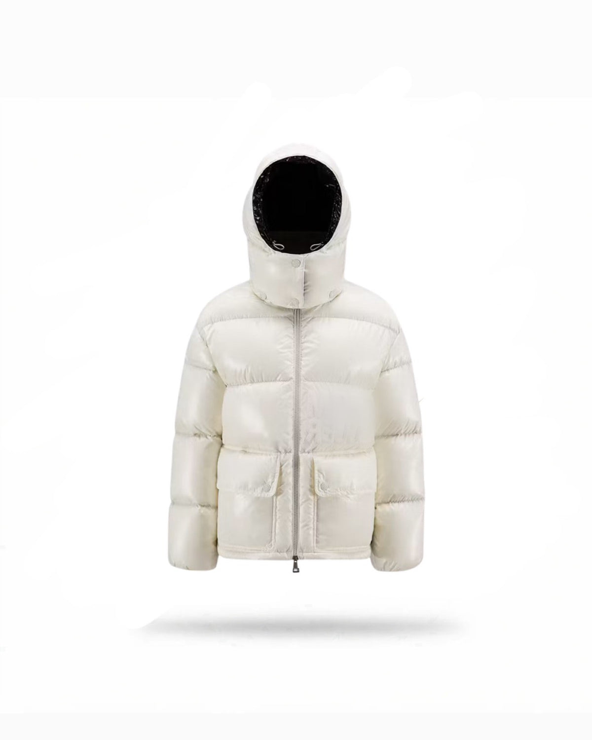 Puffer jacket white Abbaye Short Down