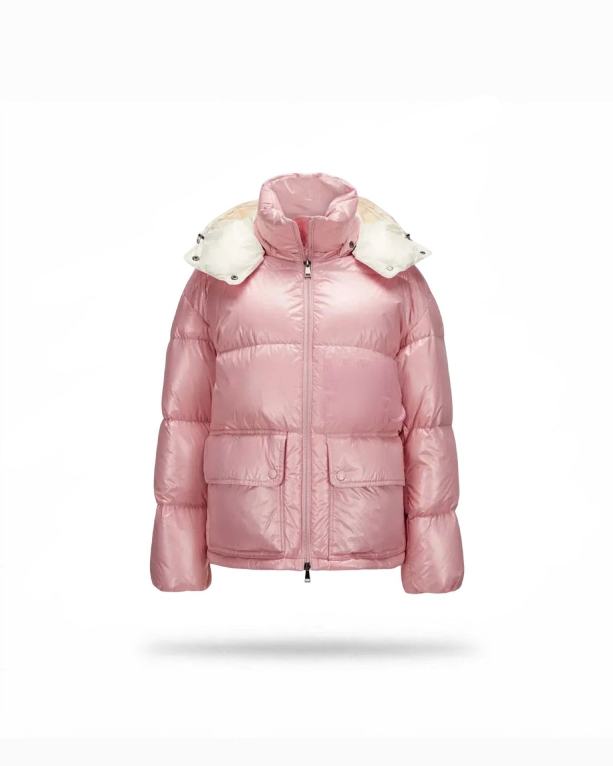 Puffer jacket Pink Abbaye Short Down
